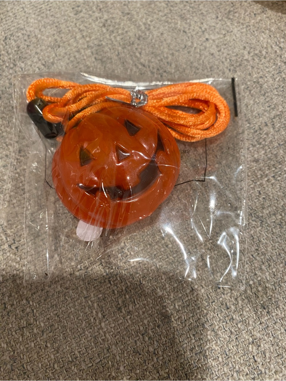 12 pcs Halloween Light-Up Pumpkin Necklace